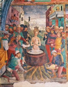 Italia, Región Piamonte, Provincia de Alessandria, Serralunga di Crea, Sacro Monte di Crea, Santuario de Santa María Asunta, Capilla de Santa Margarita de Antioquía, Pasión de Santa Margarita de Antioquía de Master of Crea