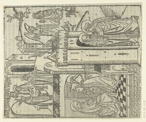 La historia de Anna y Joachim de Master of Delft (attributed to)