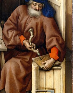 Tríptico de la Anunciación (Retablo de Merode), c.1427-32 de Master of Flémalle