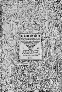 Página de Título de la Gran Biblia, 1540