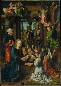 La Adoración del Niño Jesús de Master of Frankfurt