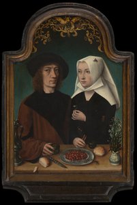 El pintor y su mujer de Master of Frankfurt