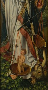 Tríptico del Bautismo de Cristo (detalle)