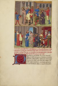La Flagelación; La Coronación de Espinas; El escarnio de Cristo; Pilatos lavándose las manos de Master of Guillaume Lambert