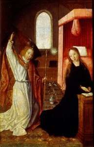 La Anunciación, principios del siglo XVI de Master of Hoogstraaten