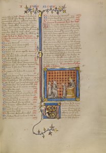 Samuel ante el sacerdote Elí de Master of Jean de Mandeville