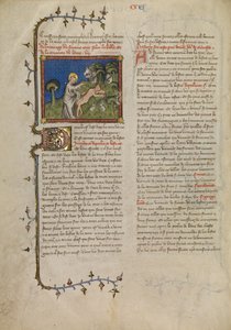 La creación de Adán de Master of Jean de Mandeville