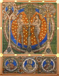 Adán y Eva (detalle) de Master of Lower Saxony