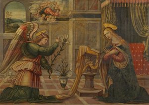 Anunciación, c.1500 de Master of Marradi