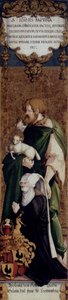 San Juan Bautista con la fundadora Apolonia de Henneberg de Master of Messkirch