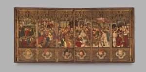 Retablo con escenas de la Pasión, segunda mitad del siglo XV de Master of Morata