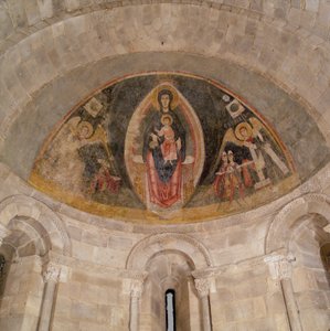 La Virgen y el Niño en Majestad y la Adoración de los Magos, ca. 1100