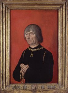 Retrato de Luis de Gruuthuuse, c.1472-82 (óleo sobre tabla)