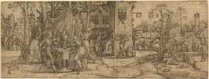 Escenas de la vida del hijo pródigo de Master of Saint Christopher