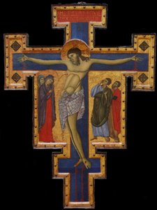 Crucifijo, c. 1260-1270 de Master of Saint Francis,