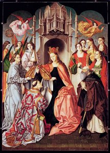 Imposición de la casulla en San Ildefonso - ... de Master of San Ildefonso
