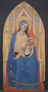 Madonna y Niño en el trono, c. 1350 de Master of San Lucchese