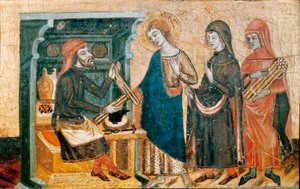 Retablo de los Santos Juanes, Maestro de Santa Coloma de Queralt, c. 1356 (temple y pan de oro sobre madera)