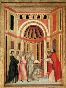 Santa Cecilia y la historia de su vida (detalle) de Master of St. Cecilia