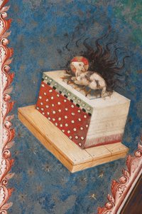 "El cordero místico", símbolo del sacrificio para la redención de la humanidad, c.1420 (fresco)