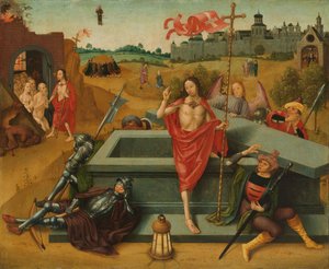 Resurrección de Cristo, c. 1485-1500 (óleo sobre tabla) de Master of the Amsterdam Death of the Virgin