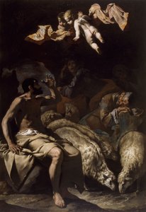 El ángel apareciendo a los pastores de Master of the Annunciation to the Shepherds