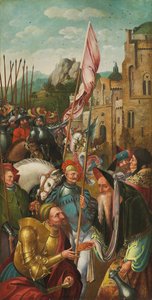 El ala de un retablo: el Encuentro de Abraham y Melquisedec de Master of the Antwerp Adoration