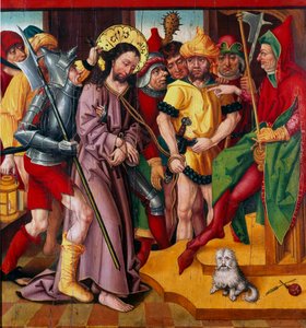 Jesús ante Herodes Antipas de Master of the Baden Carnation