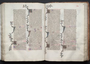 El misal de Gotha: Fol. 100r, Texto de Master of the Boqueteaux