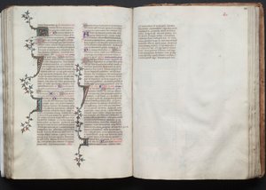 El Misal de Gotha: Fol. 102r, Texto, c. 1375 de Master of the Boqueteaux