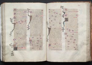 El misal de Gotha: Fol. 106r, Texto, c. 1375 de Master of the Boqueteaux
