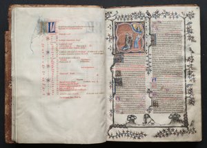 El misal de Gotha: Fol. 10v, Texto, c. 1375 de Master of the Boqueteaux