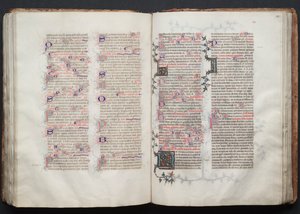 El Misal de Gotha: Fol. 113r, Texto, c. 1375 de Master of the Boqueteaux