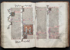 El Misal de Gotha:  Fol. 114v, San Pedro y San Pablo de Master of the Boqueteaux