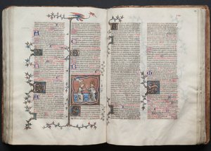 El Misal de Gotha: Fol. 120r, Texto de Master of the Boqueteaux