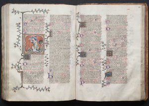El Misal de Gotha: Fol. 125r, Texto de Master of the Boqueteaux