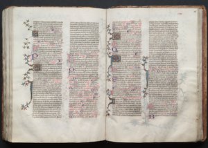 El misal de Gotha: Fol. 125v, Texto, c. 1375 de Master of the Boqueteaux