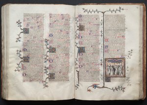 El Misal de Gotha: Fol. 126v, Texto de Master of the Boqueteaux