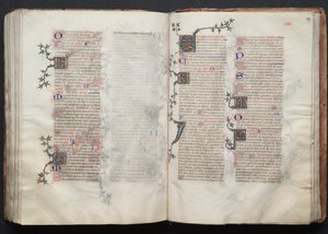 El Misal de Gotha: Fol. 129r, Texto de Master of the Boqueteaux