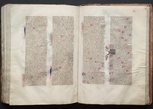 El misal de Gotha: Fol. 133v, Texto, c. 1375 de Master of the Boqueteaux