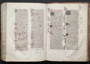 El misal de Gotha: Fol. 144r, Texto, c. 1375 de Master of the Boqueteaux