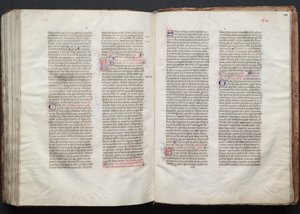 El Misal de Gotha: Fol. 150r, Texto de Master of the Boqueteaux
