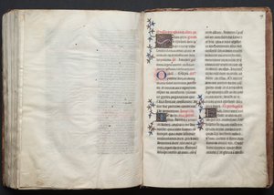 El misal de Gotha: Fol. 158v, Texto, c. 1375 de Master of the Boqueteaux