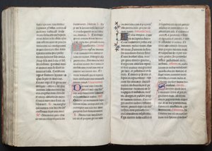 El Misal de Gotha: Fol. 160r, Texto, c. 1375 de Master of the Boqueteaux