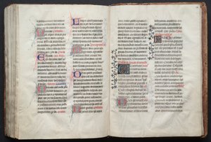 El Misal de Gotha: Fol. 160v, Texto de Master of the Boqueteaux