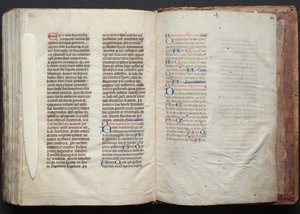 El misal de Gotha: Fol. 164r, Texto, c. 1375 de Master of the Boqueteaux