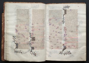 El Misal de Gotha: Fol. 17r, Texto, c. 1375 de Master of the Boqueteaux