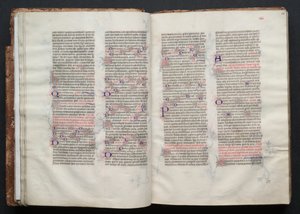 El Misal de Gotha: Fol. 24r, Texto, c. 1375 de Master of the Boqueteaux