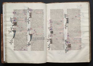 El Misal de Gotha: Fol. 27v, Texto, c. 1375 de Master of the Boqueteaux