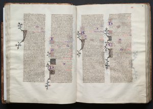 El Misal de Gotha: Fol. 32v, Texto, c. 1375 de Master of the Boqueteaux